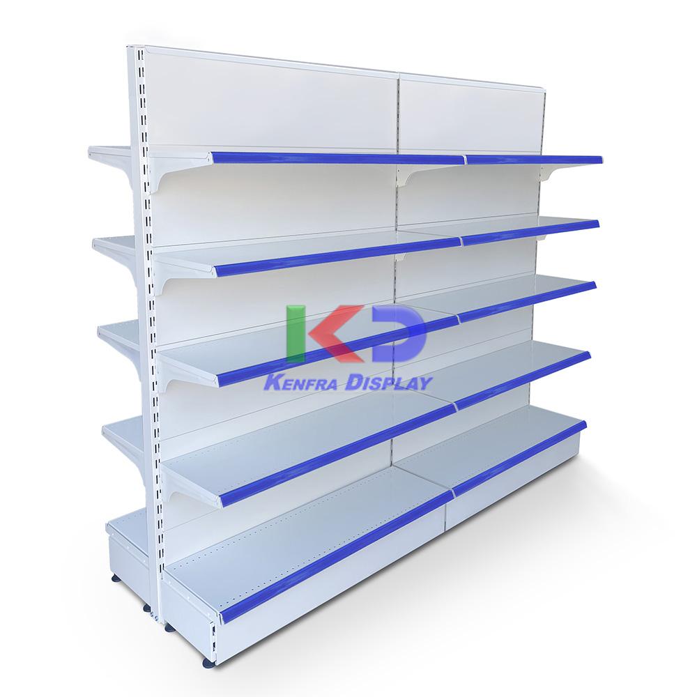 Linea de 2 Góndolas de Pared con 5 Bandejas